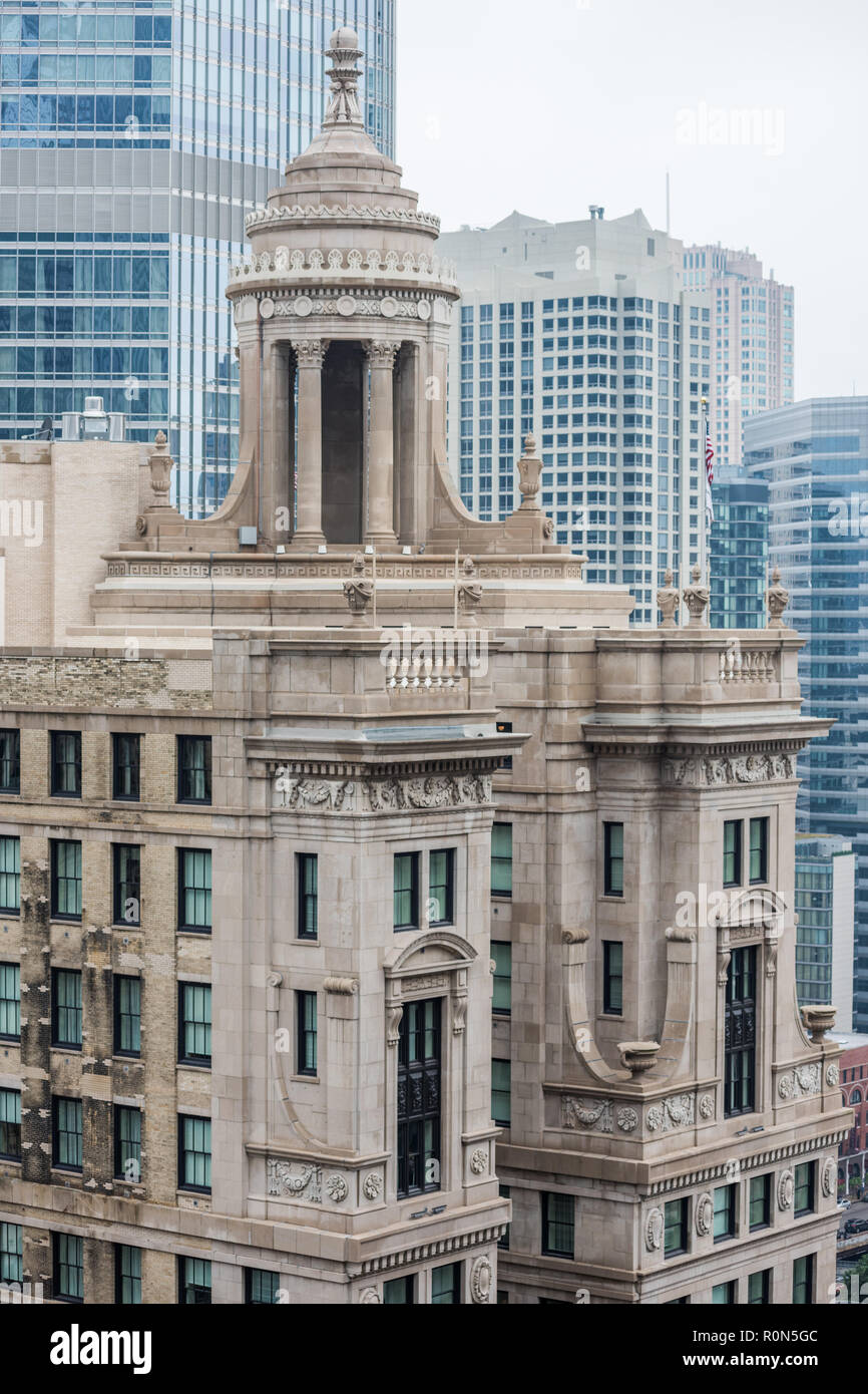 Bâtiments dans le centre-ville de Chicago Banque D'Images
