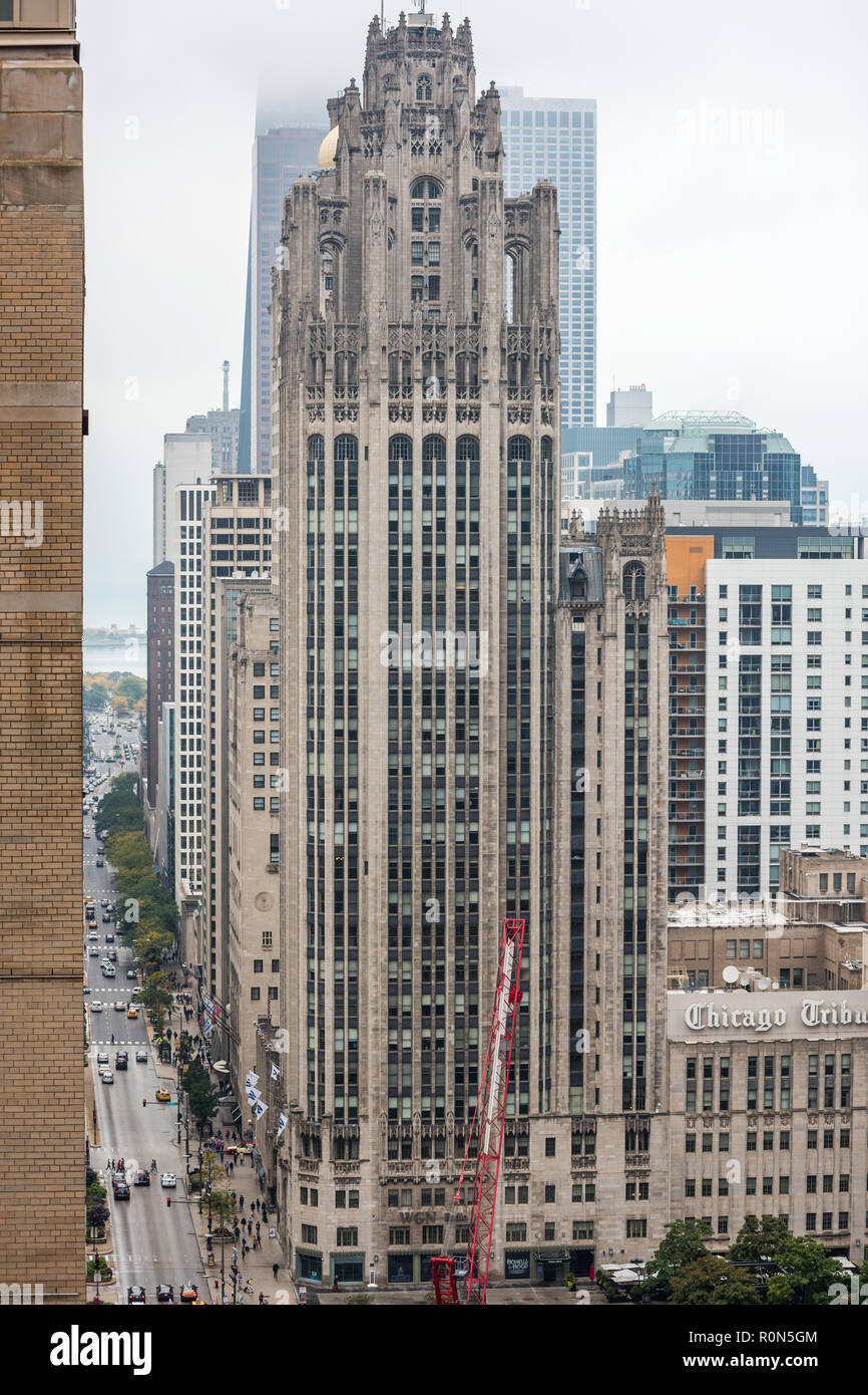 Bâtiments dans le centre-ville de Chicago Banque D'Images