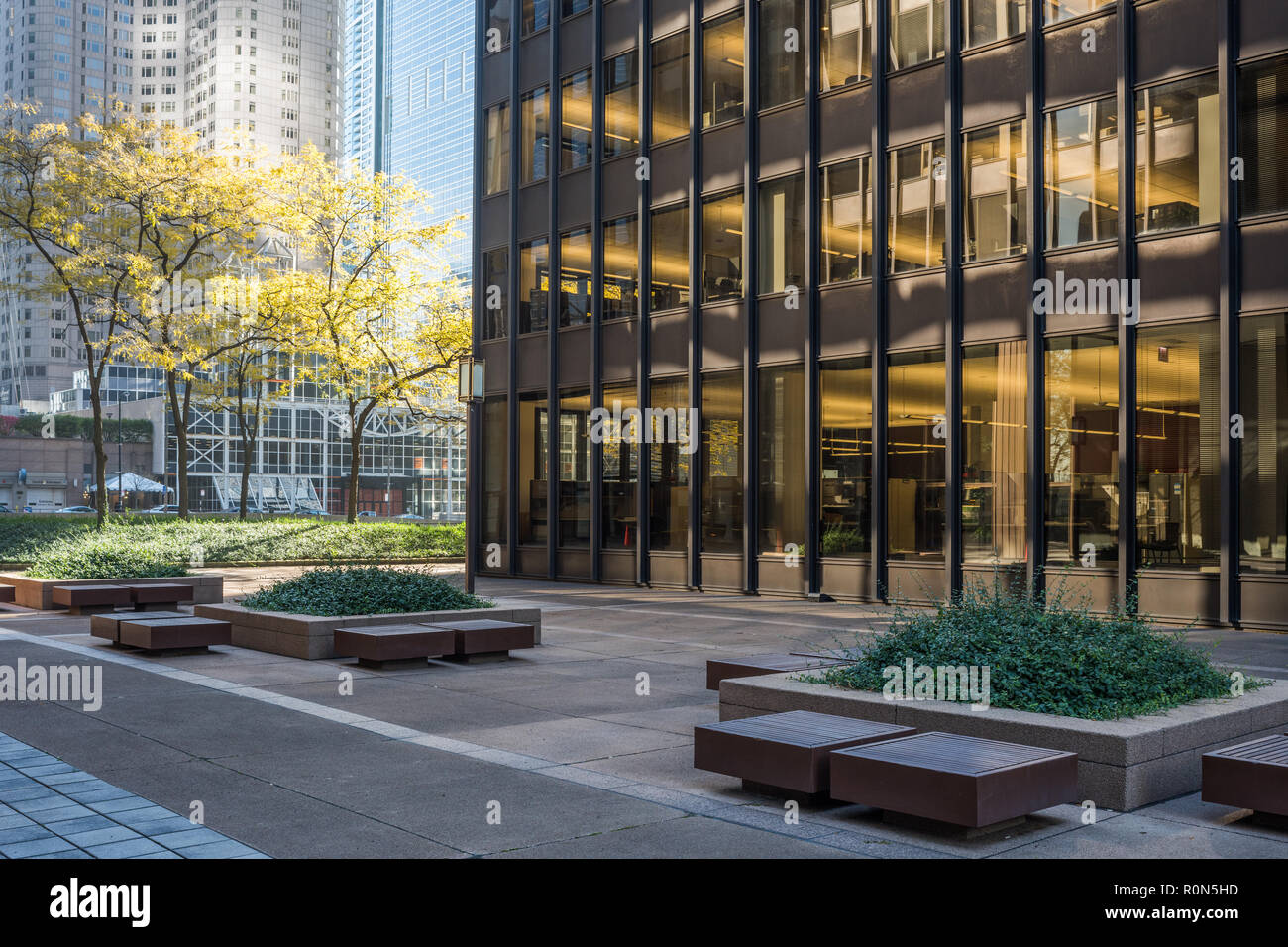 Bâtiments dans le centre-ville de Chicago Banque D'Images