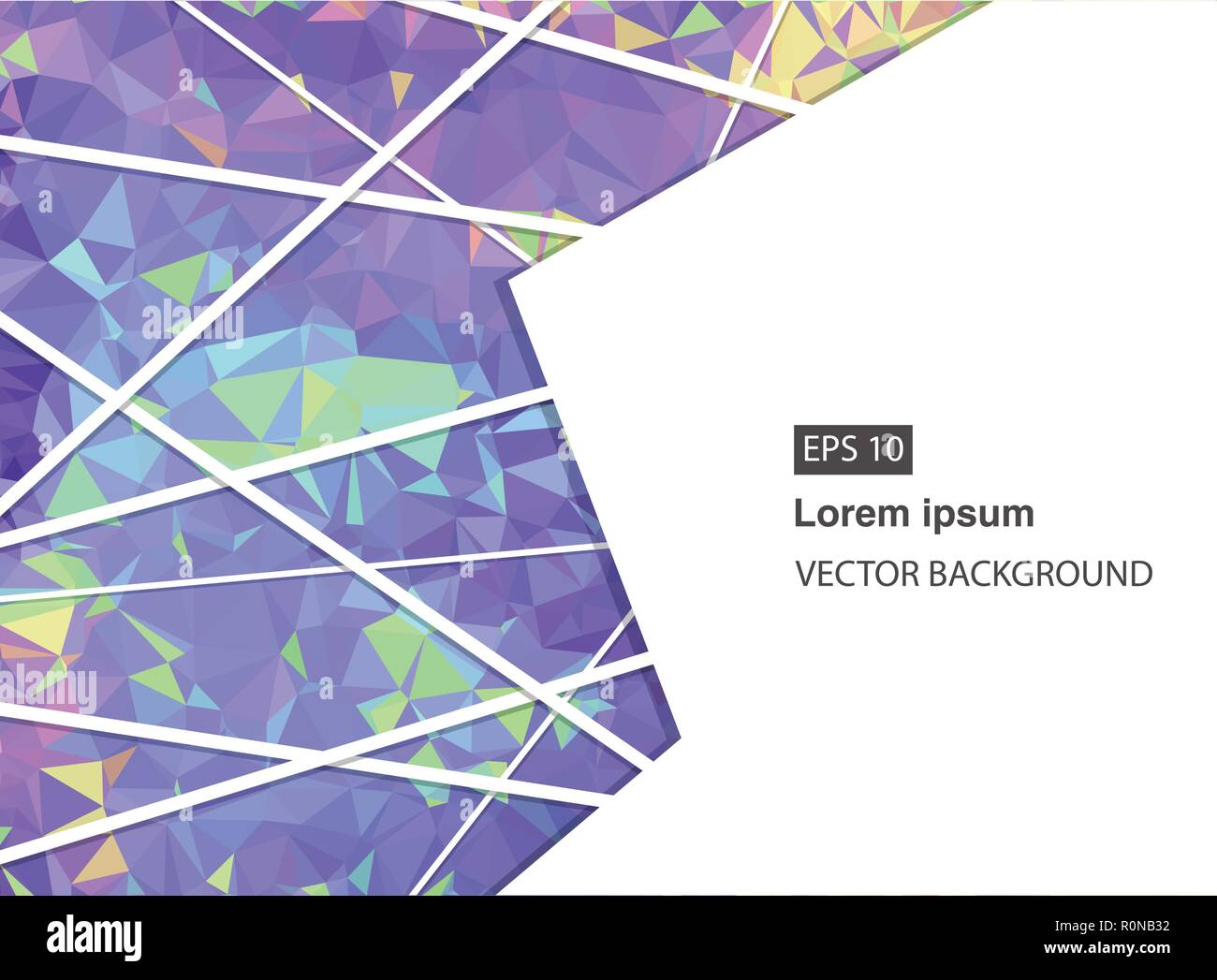 Résumé Contexte géométrique avec des polygones. Arrière-plan de la communication et de la molécule. Vector illustration. Multicolors lumineux Illustration de Vecteur