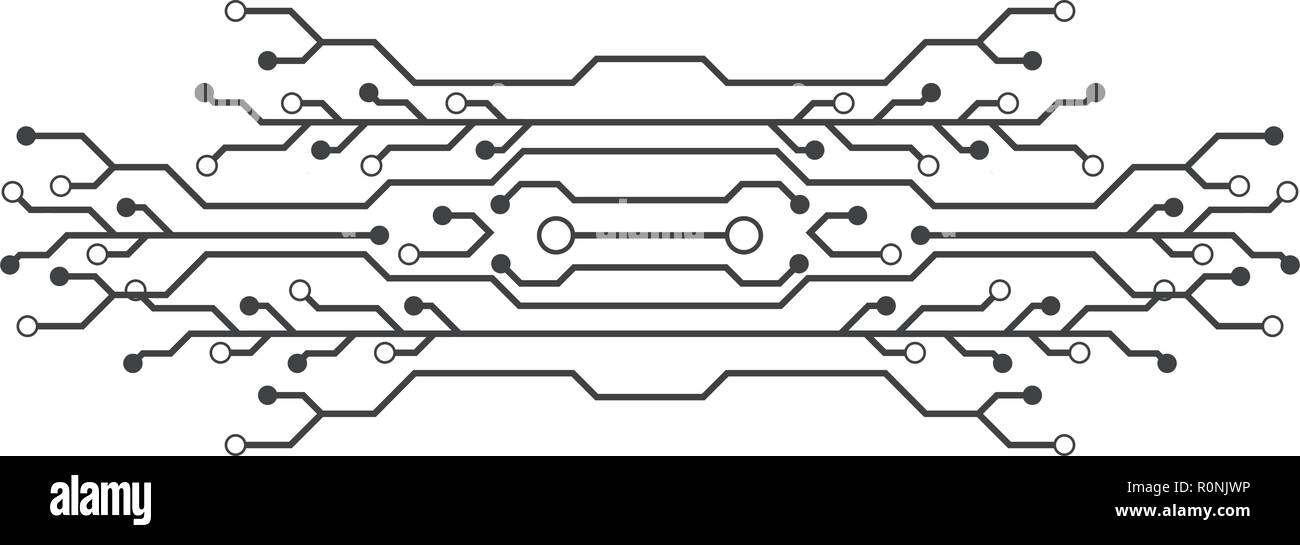 Modèle de circuit design icône illustration vectorielle Illustration de Vecteur
