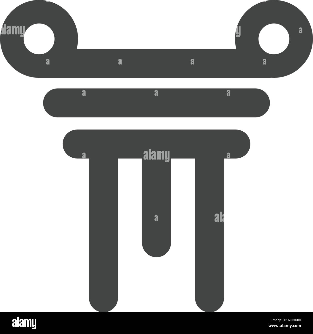 L'icône de la colonne Modèle Logo vector illustration design Illustration de Vecteur