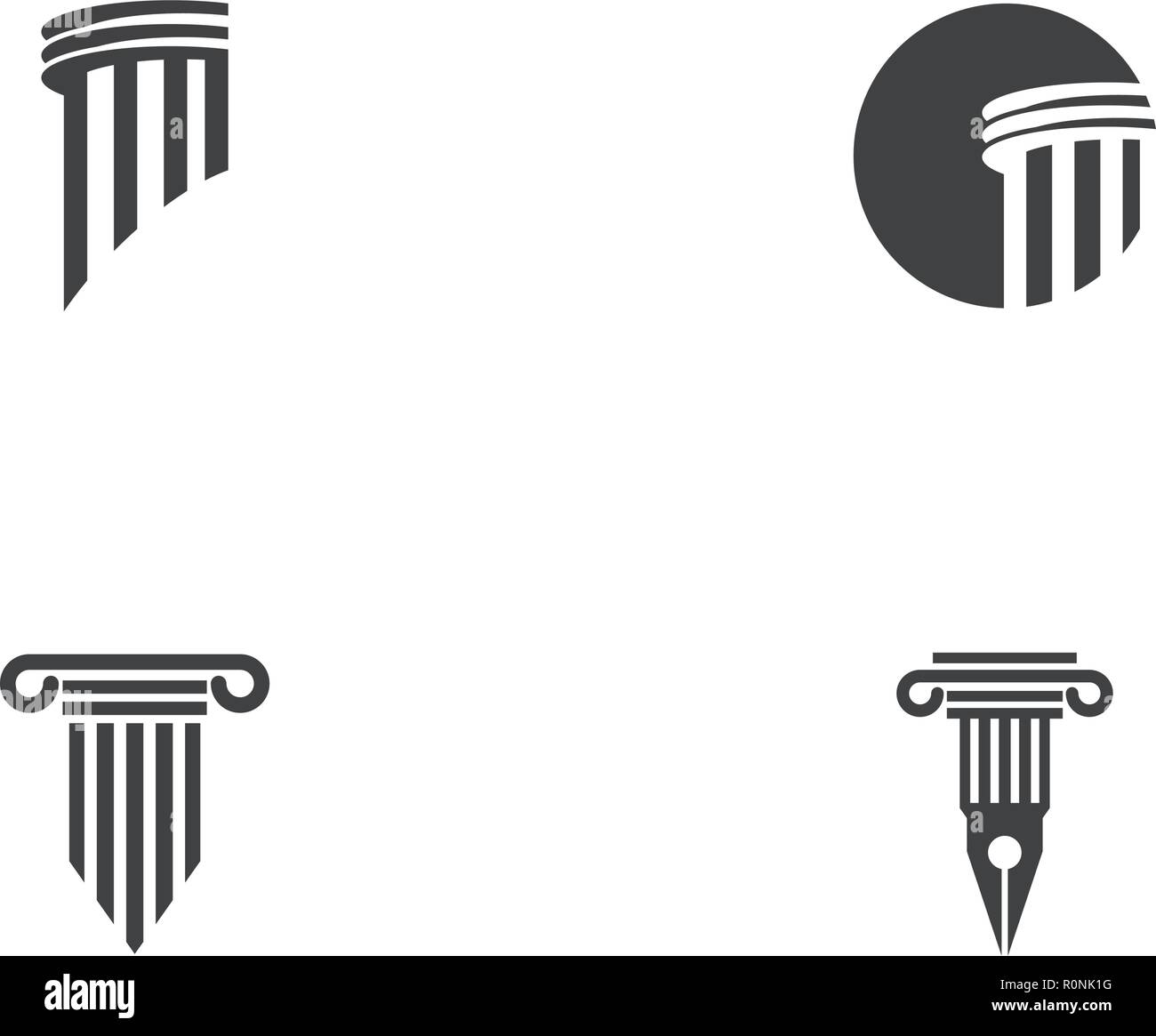 L'icône de la colonne Modèle Logo vector illustration design Illustration de Vecteur
