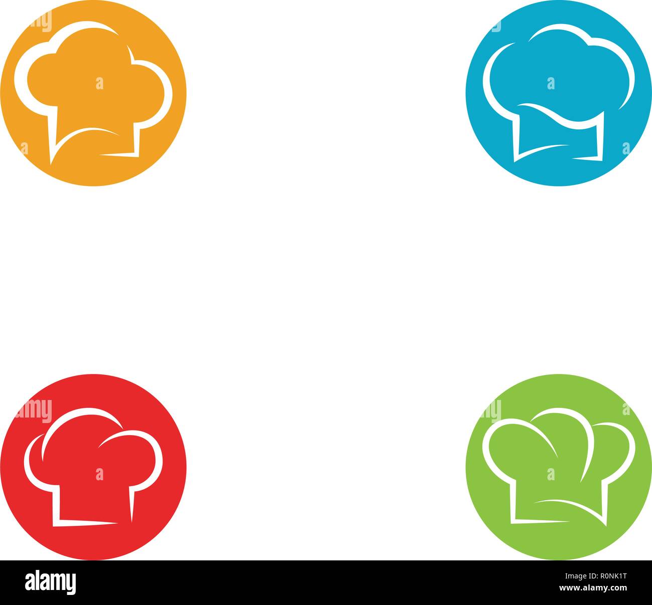 Chef hat modèle logo vector illustration Illustration de Vecteur