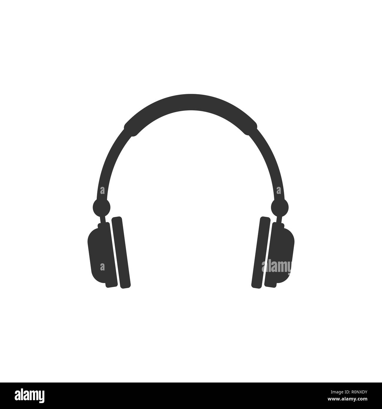 L'icône casque audio. Illustration vectorielle, modèle plat Image  Vectorielle Stock - Alamy