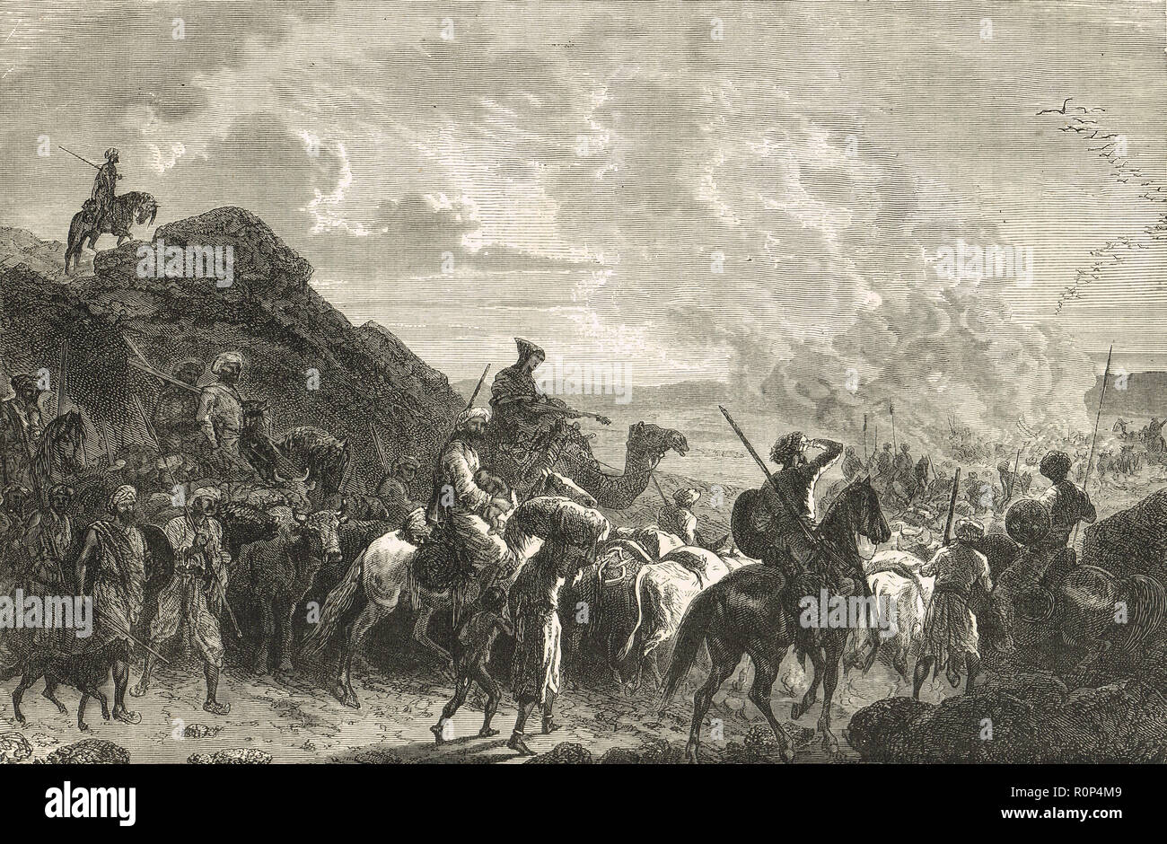Mars hill tribe, Indian Famine de 1876-1878 Banque D'Images