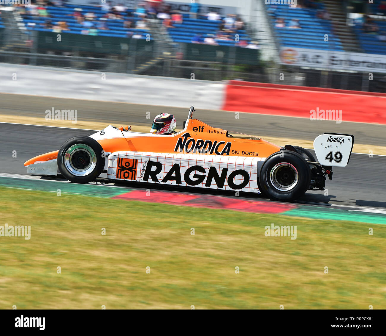 Neil Glover, Arrows A5, maîtres de la FIA, Formule 1 historiques, F1, Formule 1, Silverstone Classic, juillet 2018, Silverstone, Chris McEvoy, circuit, c Banque D'Images