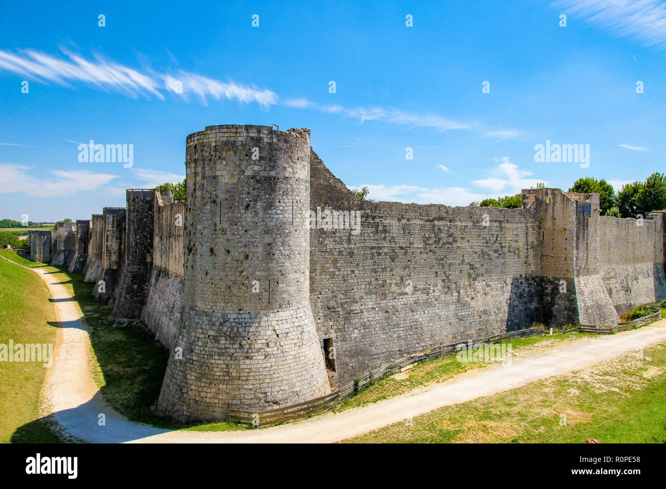 France, Ile-de-France, Seine et Marne, murs historiques de Provins cité médiévale. Banque D'Images