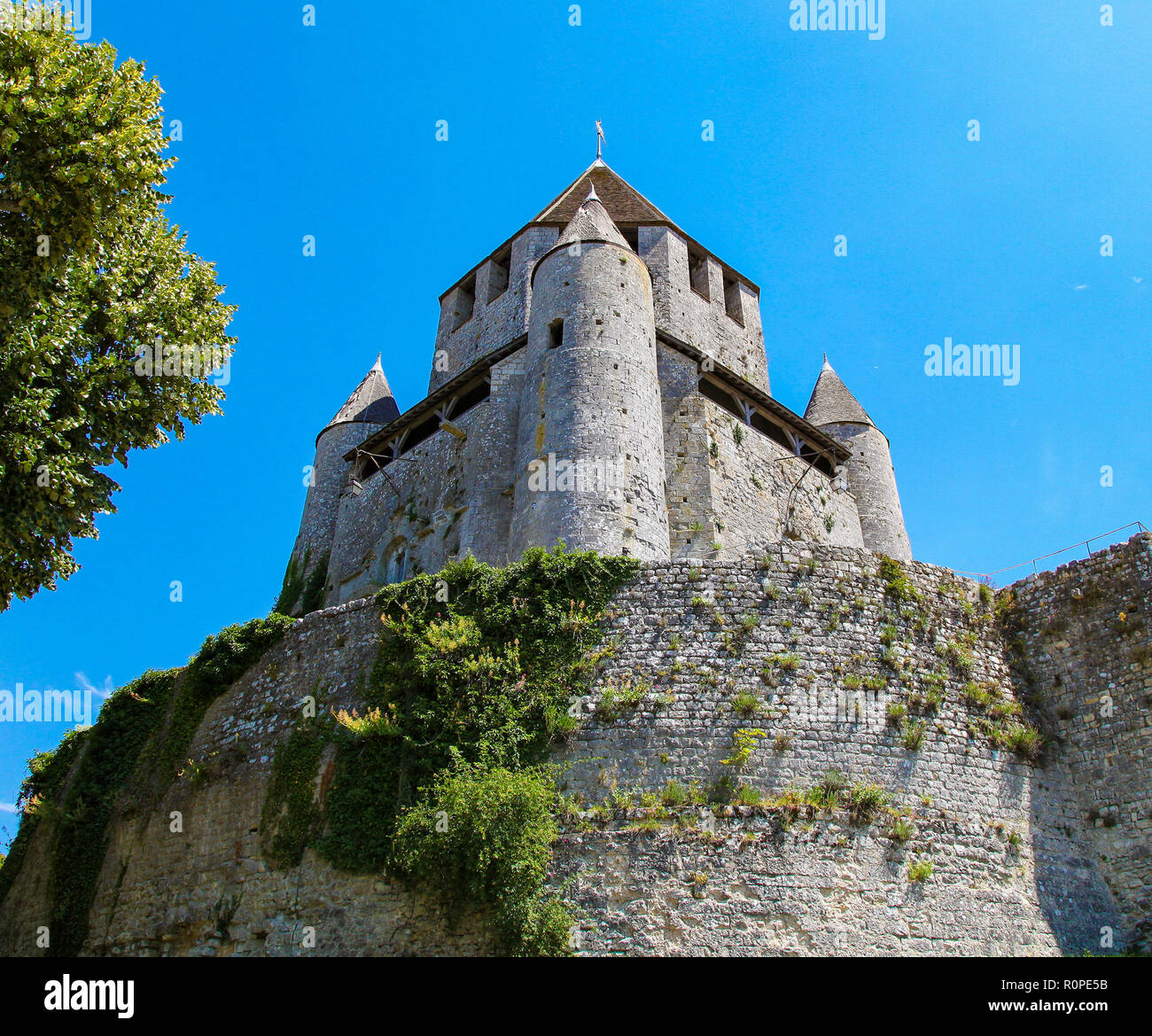 France, Ile-de-France, Seine et Marne, la tour César, dans la ville de Provins. Banque D'Images
