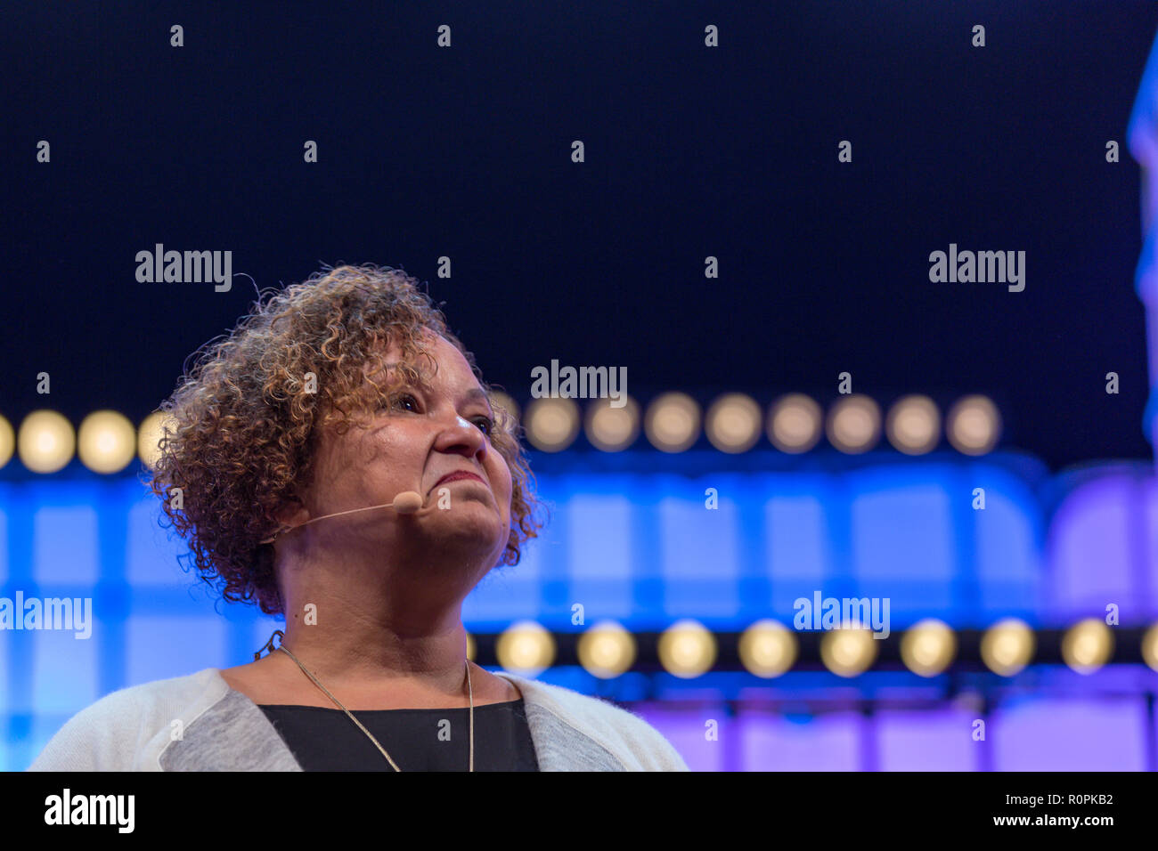 Lisbonne, Portugal. 05 novembre, 2018. Lisbonne, Portugal. Vice-President-Environment, Politiques et initiatives sociales de Apple, Lisa Jackson au sommet Web 2018 Credit : Alexandre Sousa/Alamy Live News Banque D'Images