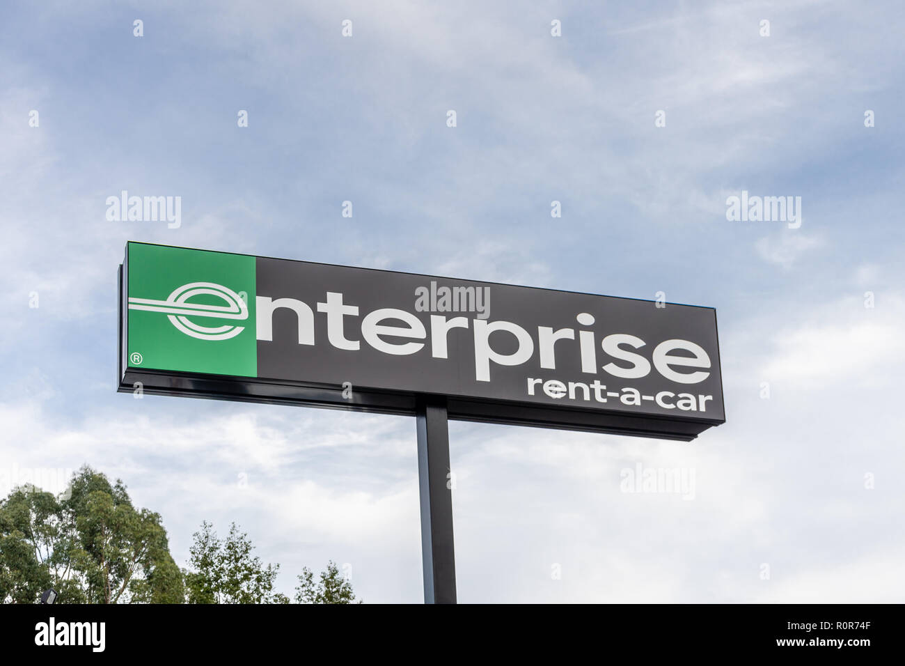 Enterprise Rent a car sign in England, UK Banque D'Images