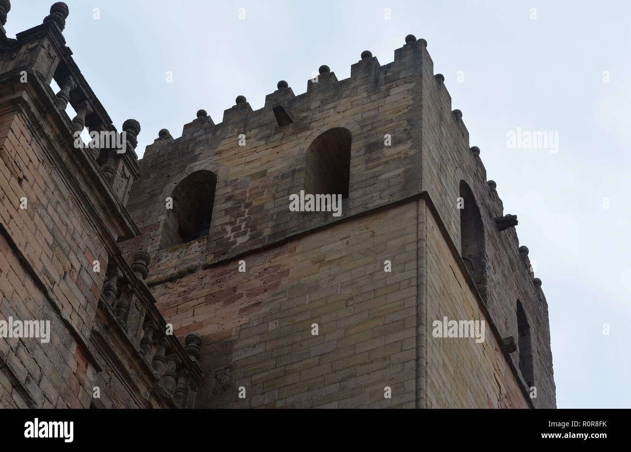 Les détails architecturaux du 15e siècle, la cathédrale de Sigüenza Guadalajara province, Espagne Banque D'Images