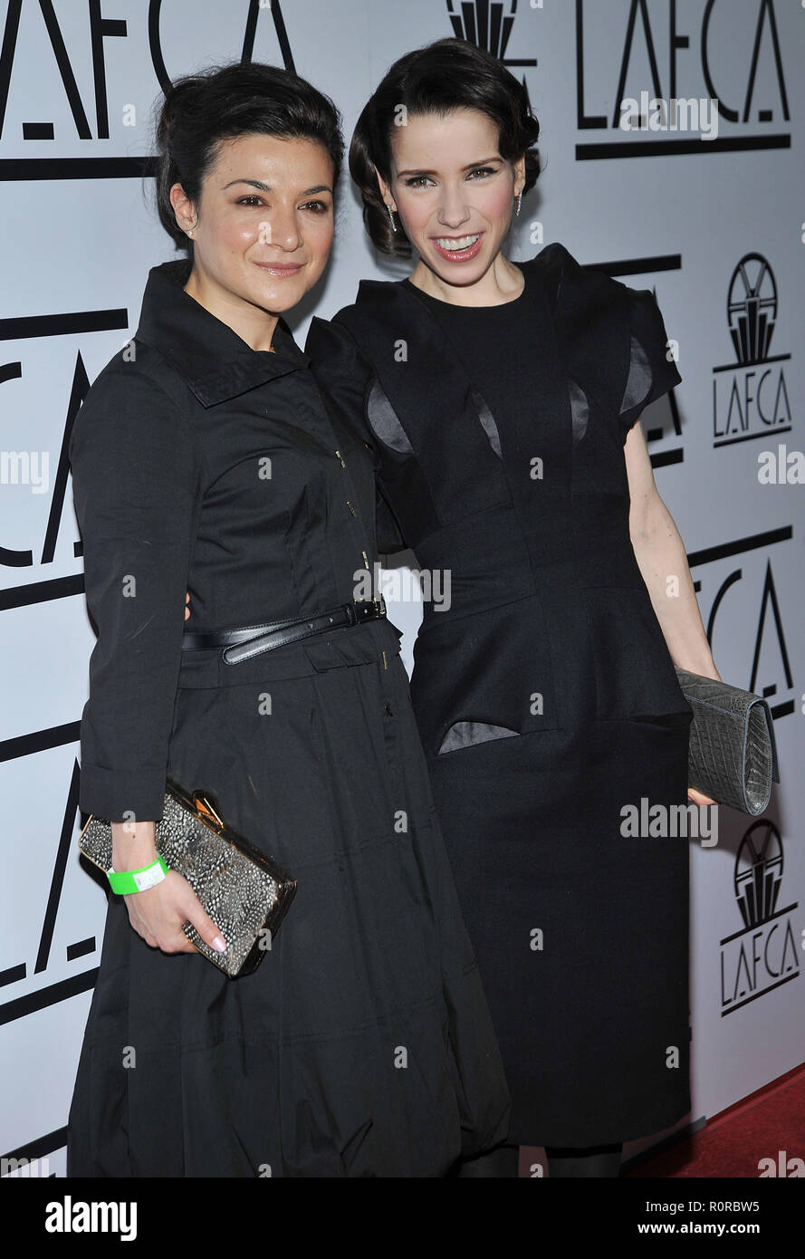 Sally Hawkins et co-star Alexis Zegerman - LAFCA - Los Angeles Film Critics Association Awards 2009 à l'hôtel InterContinental à Los Angeles. Banque D'Images