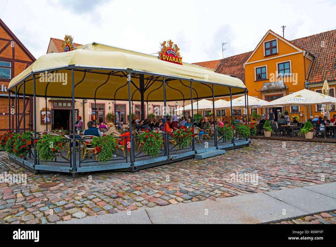 Klaipeda Lithuanie une populaire destination de croisière sur la mer Baltique Banque D'Images