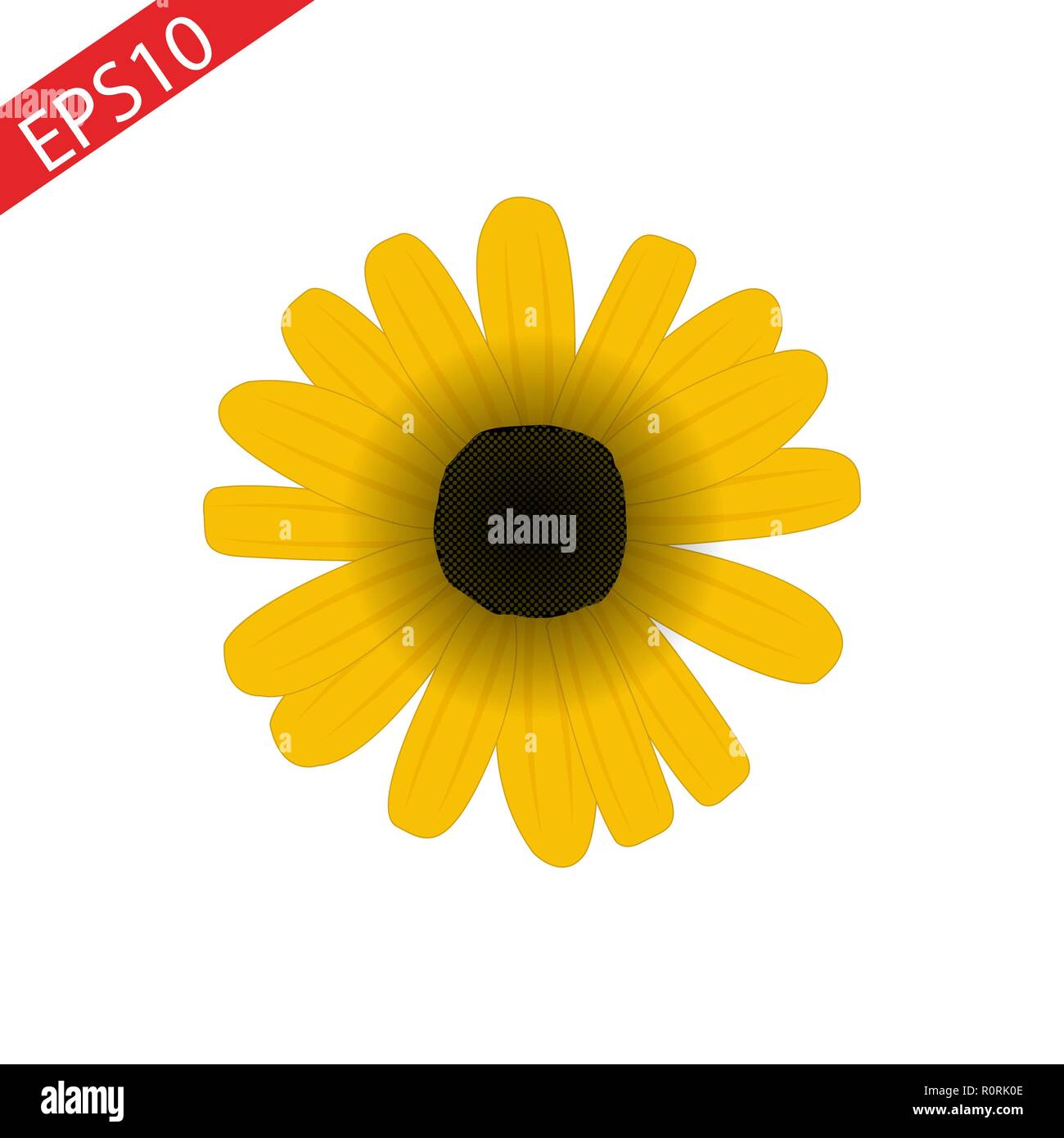 Ditsy Floral fleur soleil icône ligne concept. Floral fleur vecteur télévision signe, symbole, illustration 10 eps. Illustration de Vecteur