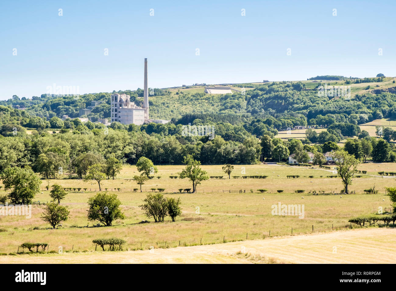 Breedon cimenteries (auparavant l'espoir de ciment) dans la vallée de l'espoir campagne, Derbyshire, Angleterre, RU Banque D'Images