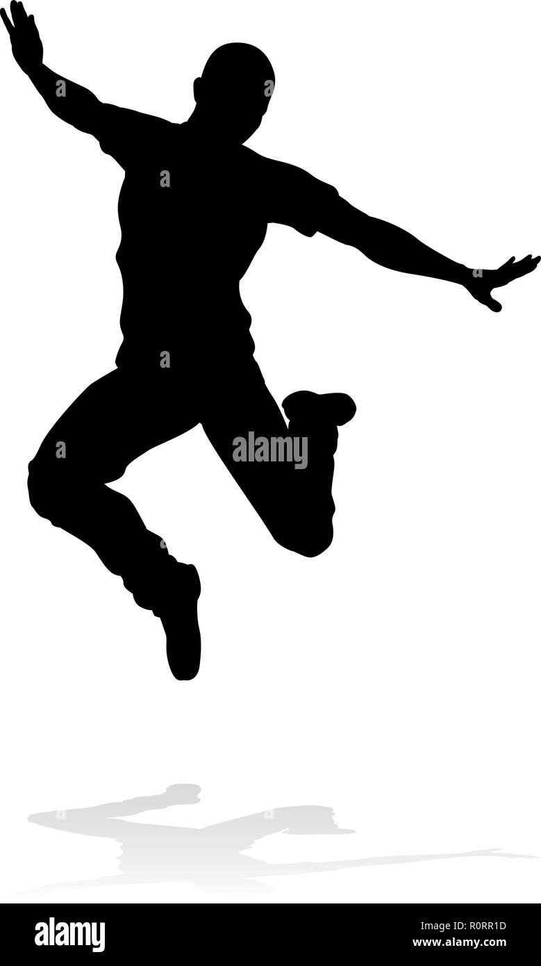 Street Dance Dancer Silhouette Illustration de Vecteur