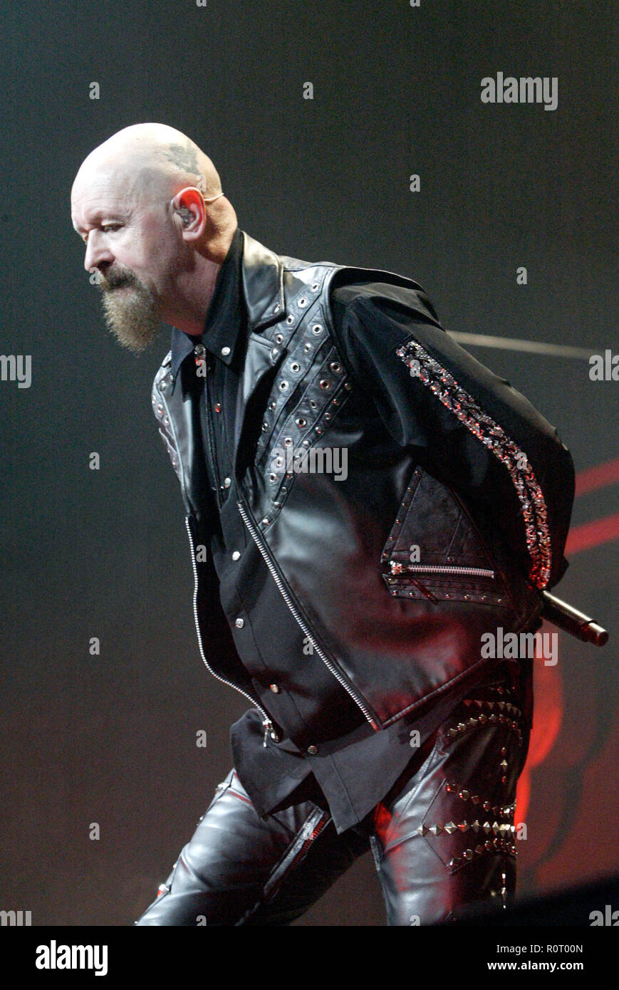 Rob Halford de Judas Priest live en concert à l'Acer Arena. Sydney, Australie. 13.09.08. Banque D'Images