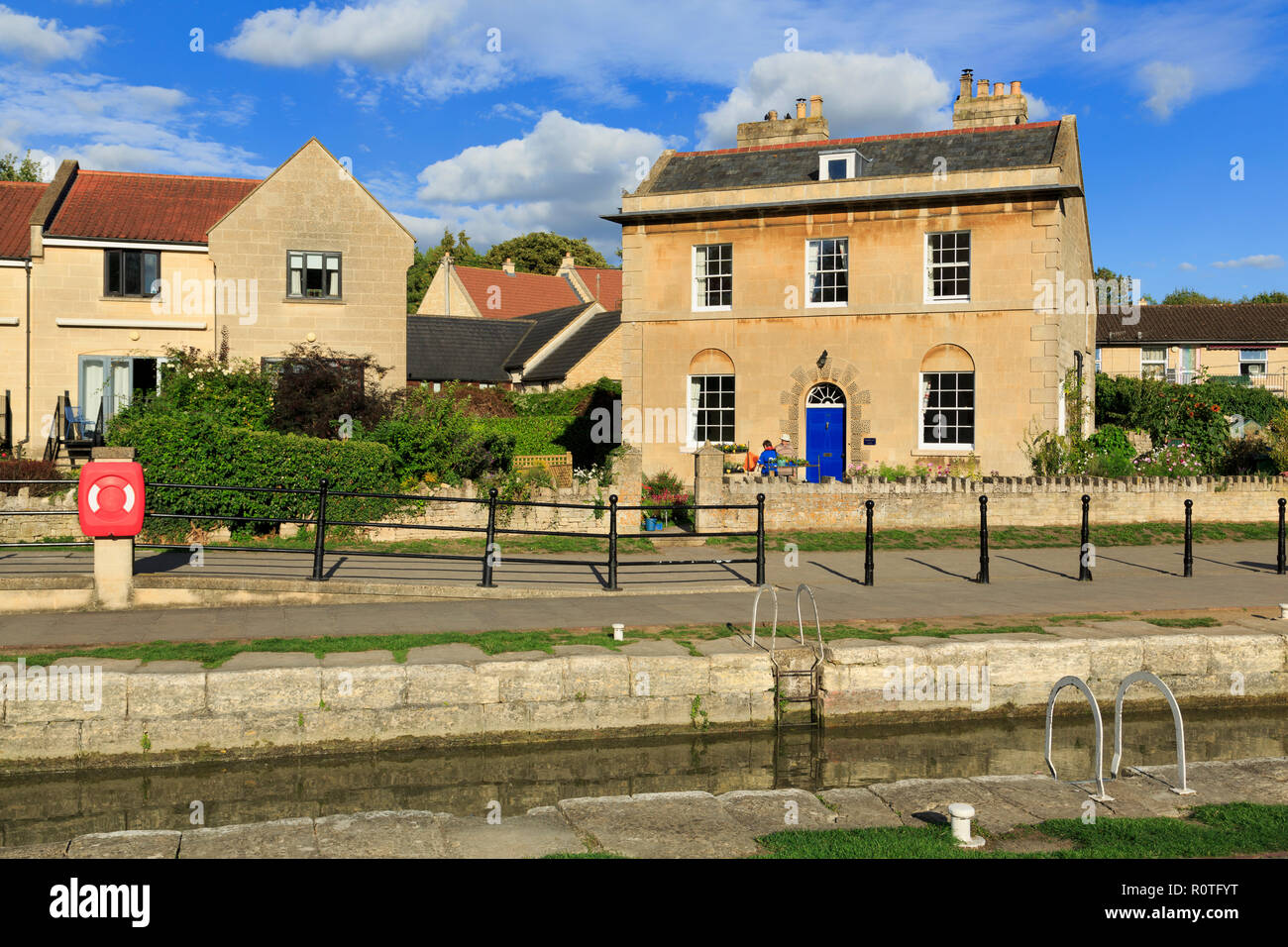 Serrures, Kennet & Avon Canal, Bradford on Avon, Wiltshire, Angleterre, Royaume-Uni Banque D'Images