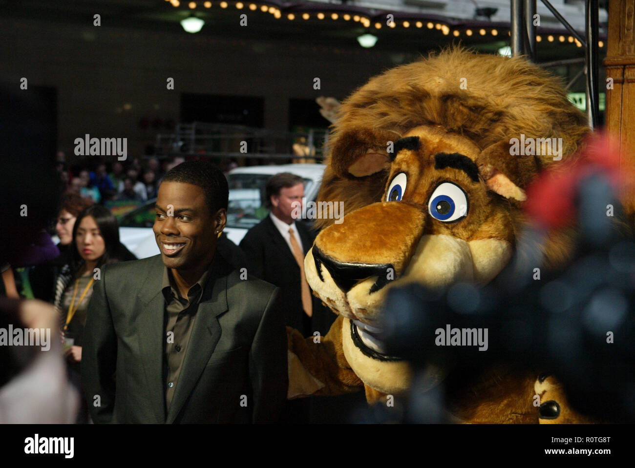 Chris Rock et Alex Le Lion La premiere de Madagascar : Escape 2 Africa au State Theatre. Sydney, Australie. 17.11.08. Banque D'Images