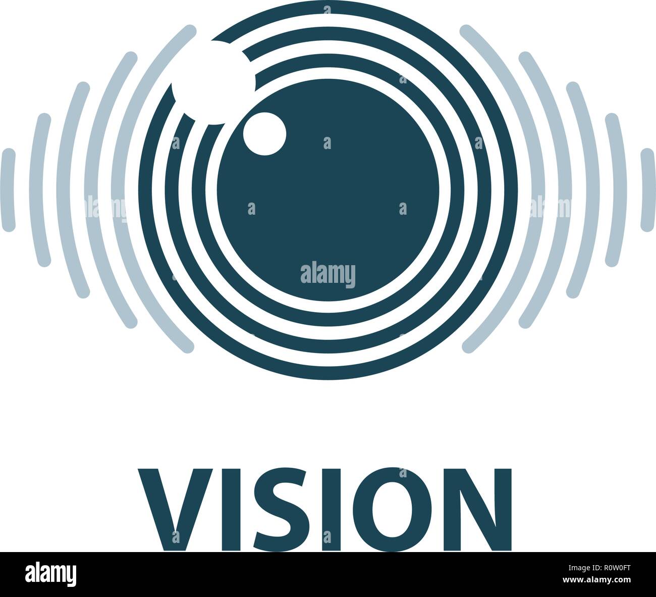 Inscrivez-vous dans la forme de l'œil. Vector illustration de l'icône Illustration de Vecteur