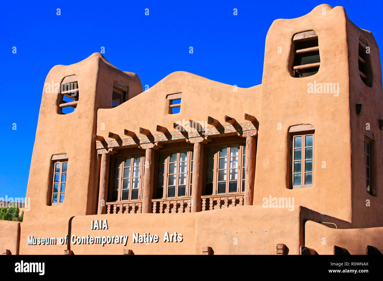 Le Musée d'Arts autochtones contemporains à Santa Fe, New Mexico, USA Banque D'Images