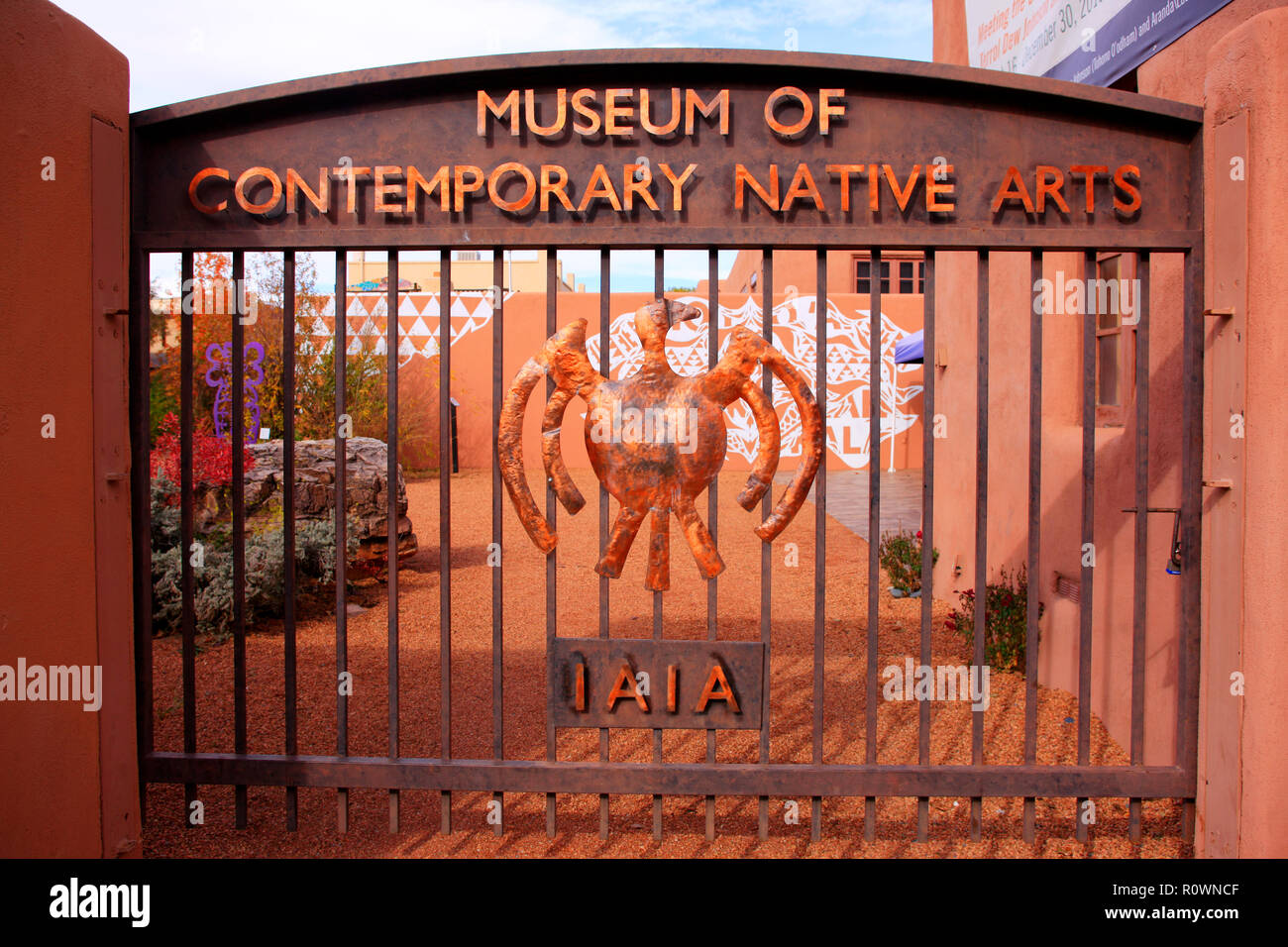 Le Musée d'Arts autochtones contemporains à Santa Fe, New Mexico, USA Banque D'Images