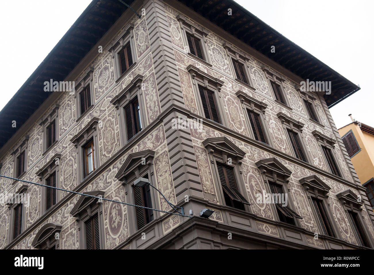 Ornate Building à Florence, Italie Europe Banque D'Images