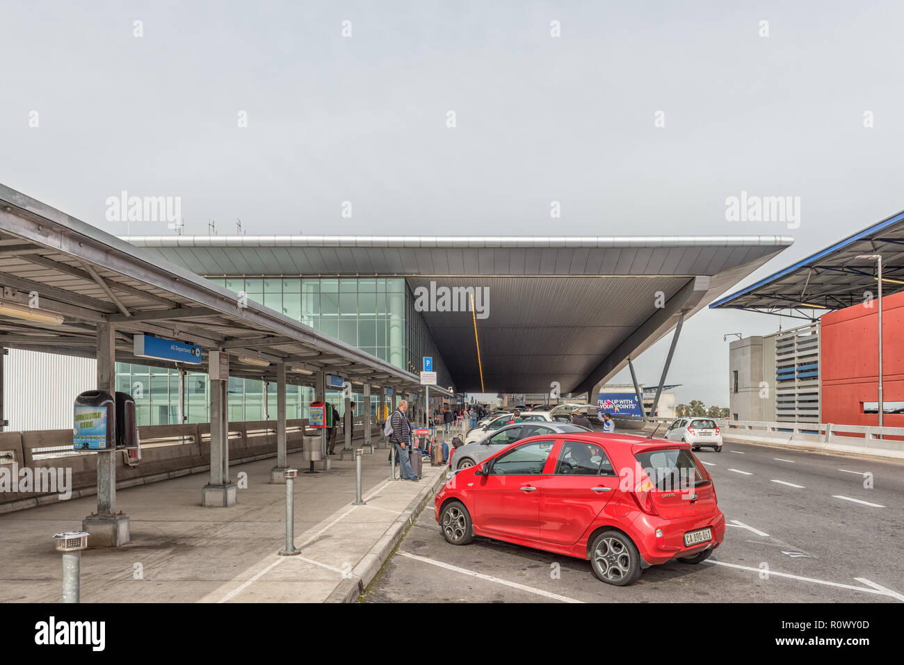 CAPE TOWN, AFRIQUE DU SUD, le 19 août 2018 : l'aire de débarquement à l'Aéroport International de Cape Town à Cape Town Banque D'Images