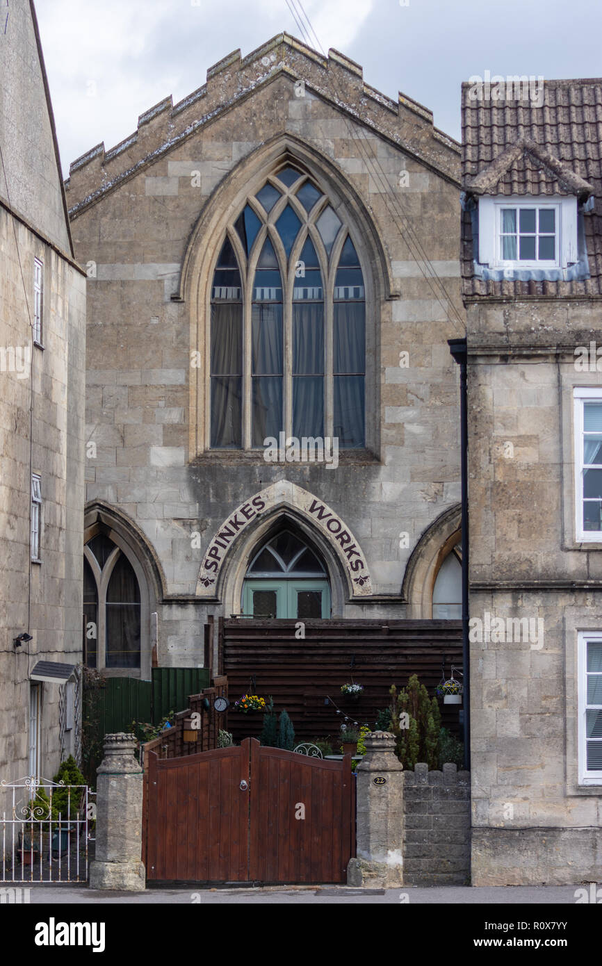 Spinkes Imprimerie, un bâtiment classé Grade II à Chippenham, Wiltshire Banque D'Images