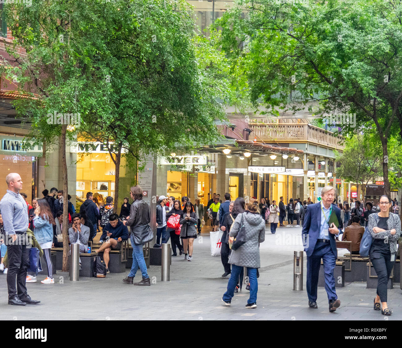 109 centre commercial piétonnier Sydney NSW Australie. Banque D'Images