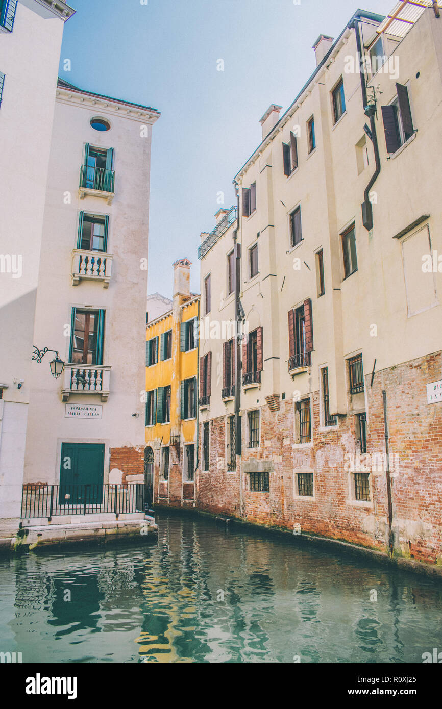 Canal vide à Venise, Italie Banque D'Images