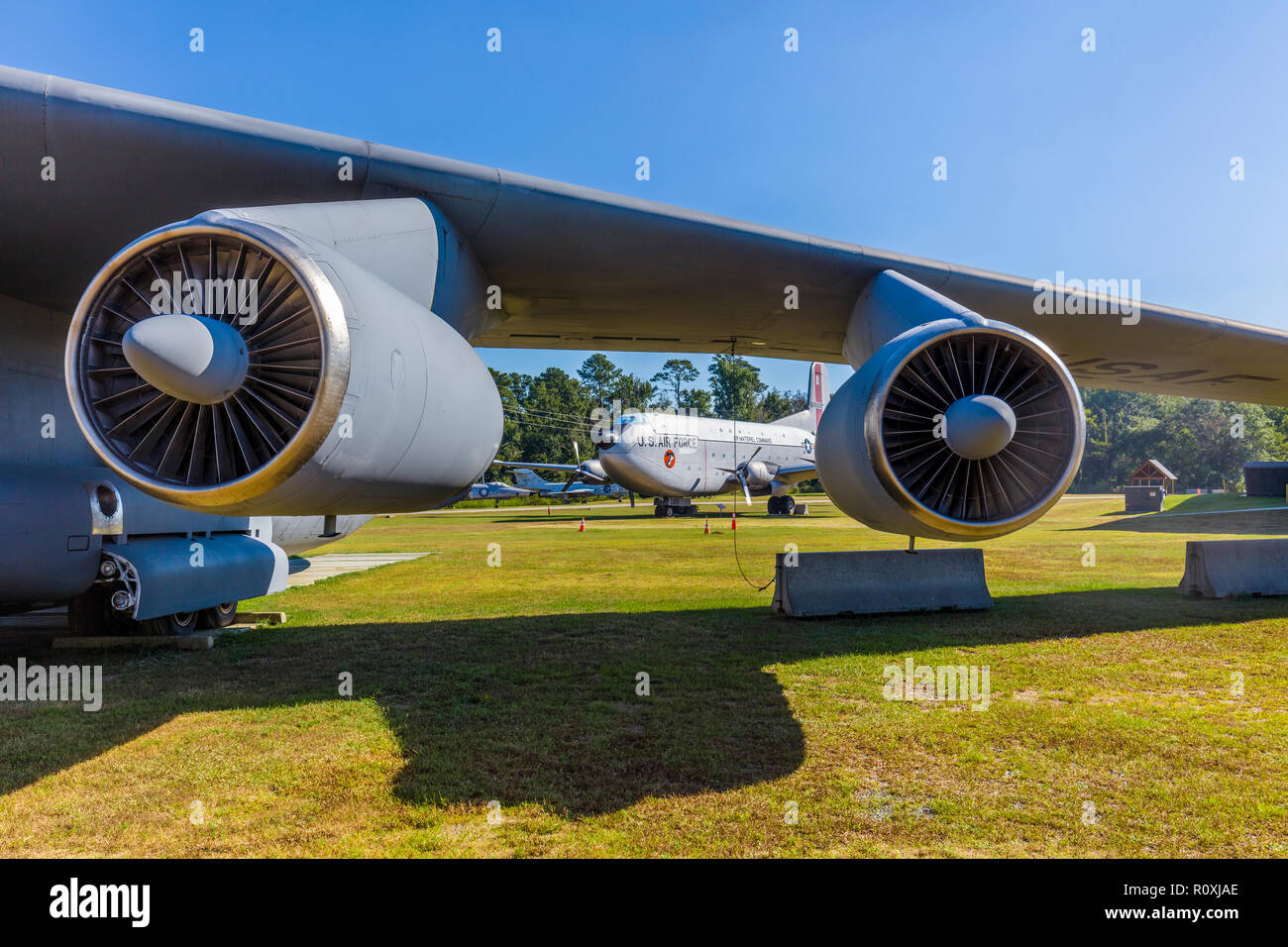 Le Musée de l'Aviation aussi de Géorgie Aviation Hall of Fame à Robins Air Force Base à Warner Robins, Georgia, United States Banque D'Images