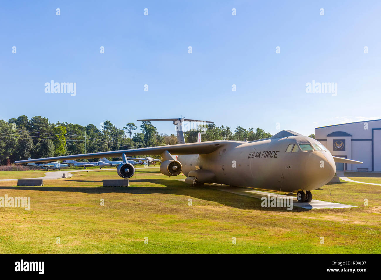 Le Musée de l'Aviation aussi de Géorgie Aviation Hall of Fame à Robins Air Force Base à Warner Robins, Georgia, United States Banque D'Images