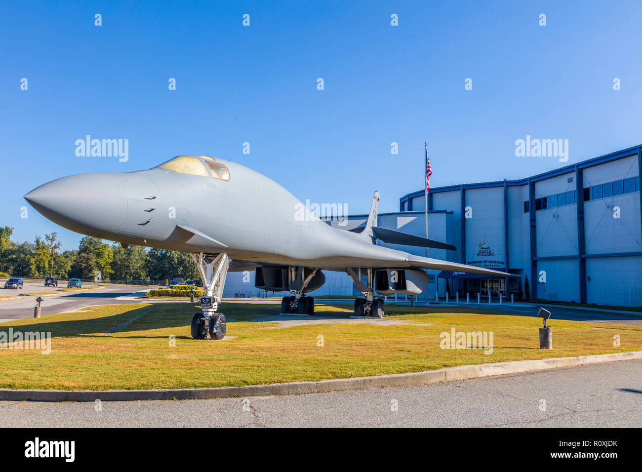 Le Musée de l'Aviation aussi de Géorgie Aviation Hall of Fame à Robins Air Force Base à Warner Robins, Georgia, United States Banque D'Images