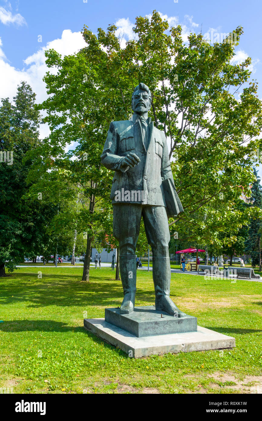 Moscou FÉDÉRATION NATIONALE Moskva-city capitale de la Russie Sculptures et statues de Lénine Staline et d'autres à le parc de sculptures aussi connu sous le nom de gravey Banque D'Images