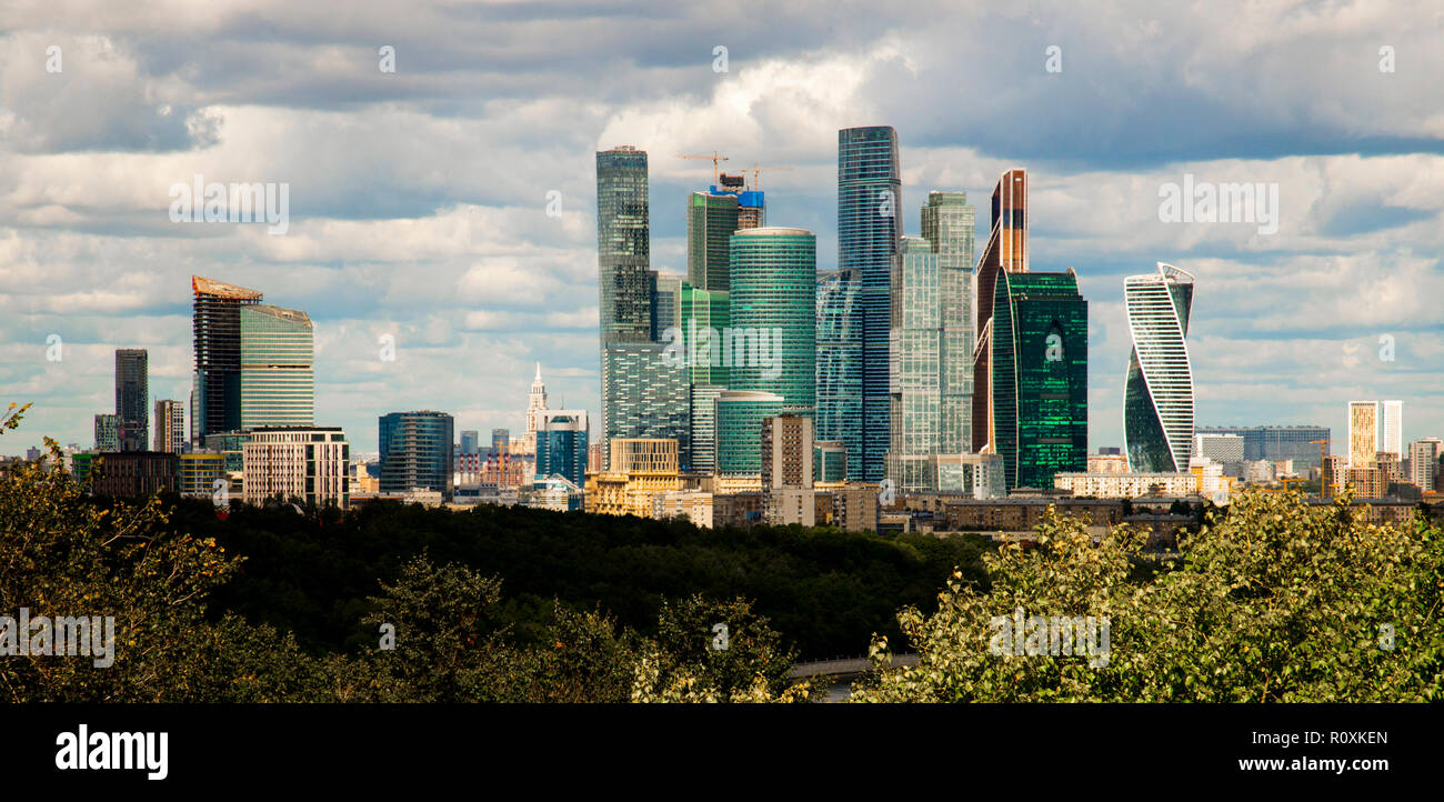 Moscou FÉDÉRATION NATIONALE Moskva-city capitale de la Russie Banque D'Images