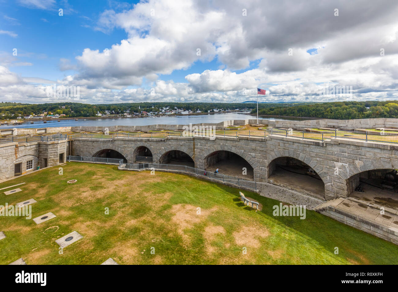 Site historique d'état de Fort Knox Bucksport Maine United States Banque D'Images