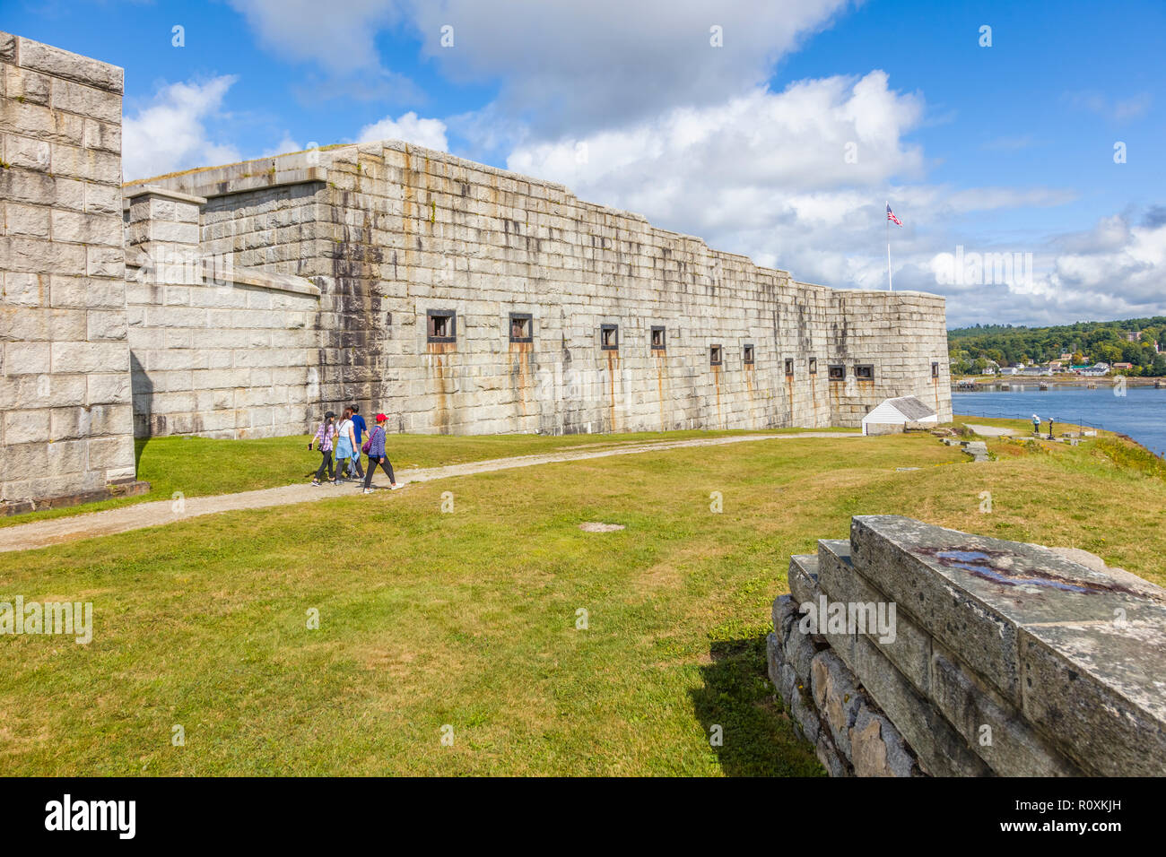 Site historique d'état de Fort Knox Bucksport Maine United States Banque D'Images