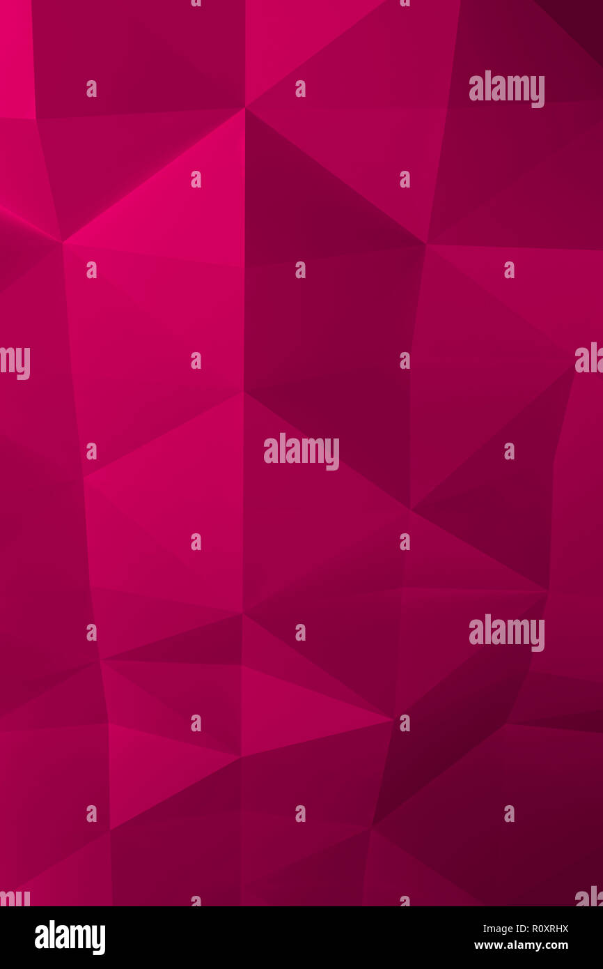 Résumé rouge motif poly bas numérique, texture de fond verticale, rendu 3d illustration Banque D'Images