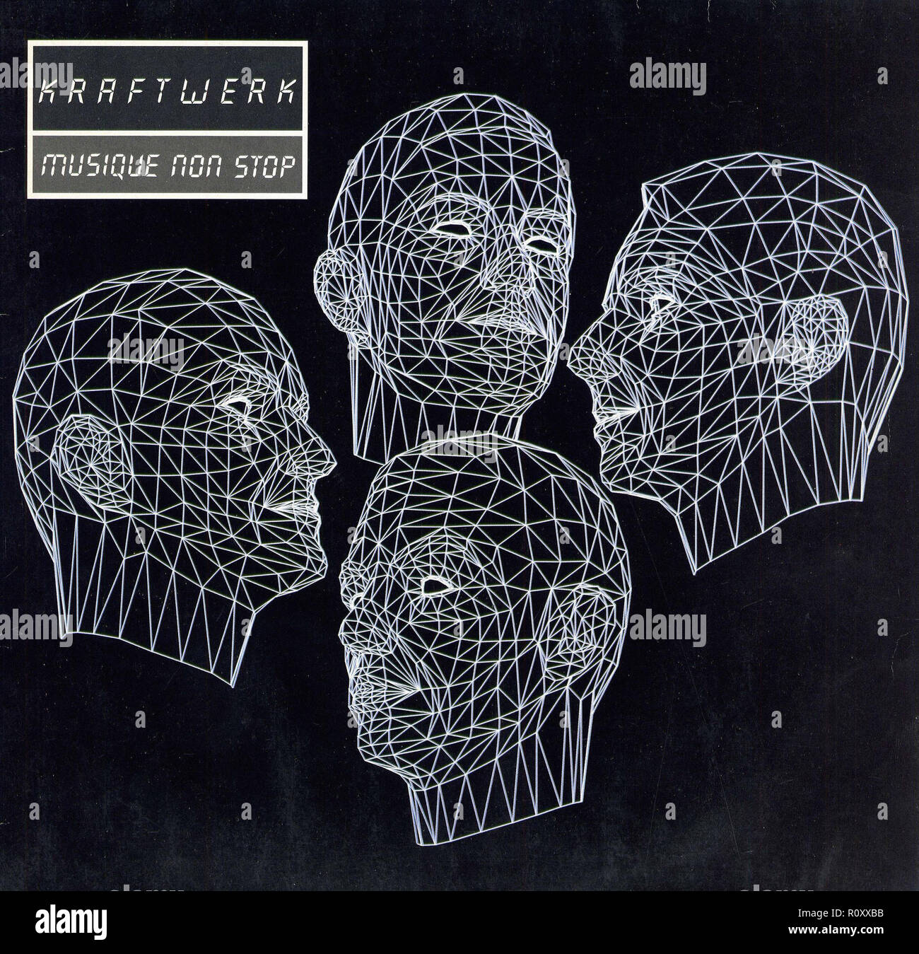 KRAFTWERK - MUSIQUE NON STOP - Vintage album Banque D'Images