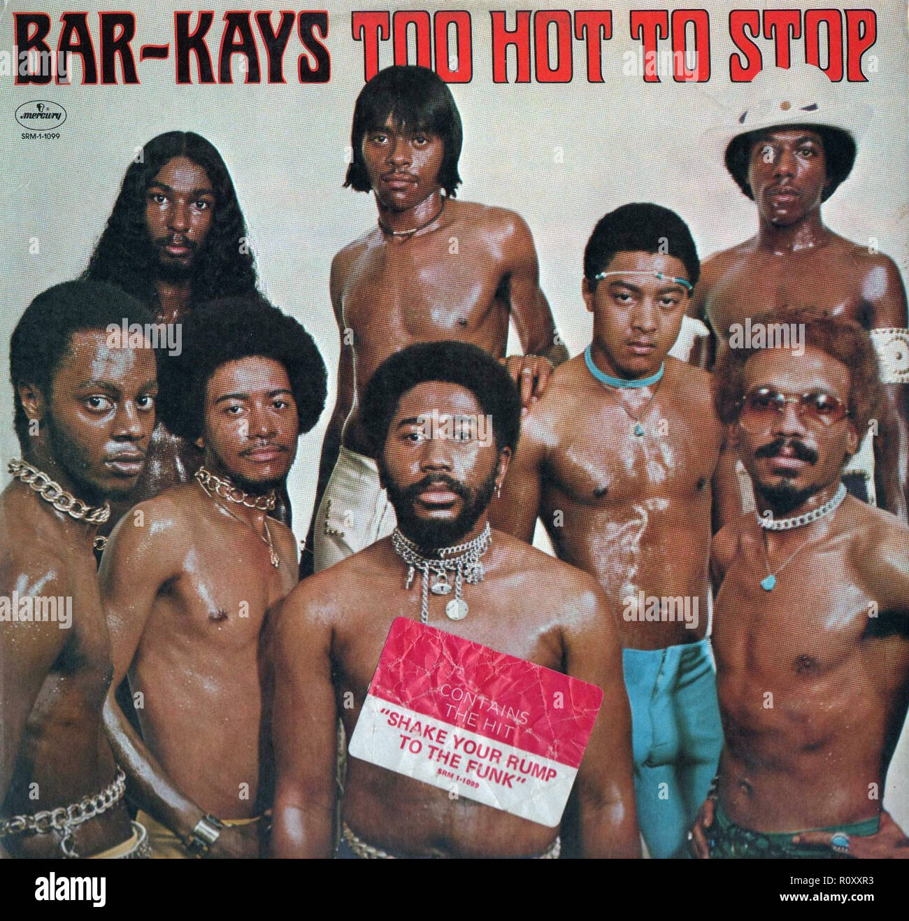 BAR KAYS - TROP CHAUD POUR ARRÊTER - album vinyle vintage Banque D'Images