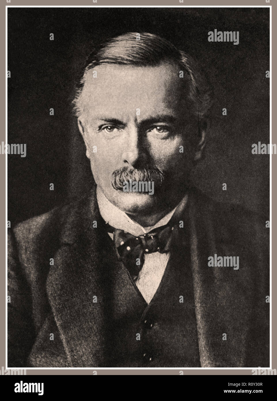 David Lloyd George, premier comte de Dwyfor Lloyd-George, OM, PC était un homme d'État britannique du parti libéral et du Parti libéral final à être premier ministre David Lloyd George 1915 le premier ministre britannique, 1916-1922. Banque D'Images