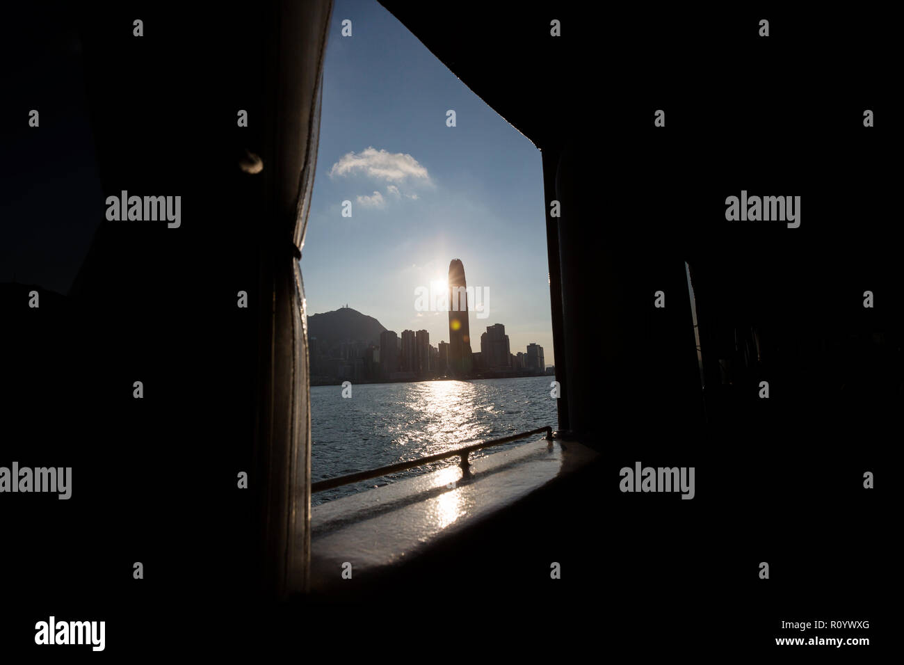 Star Ferry sur le port de Victoria Banque D'Images