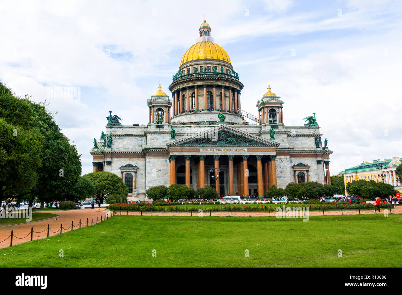 Cathédrale Saint-Isaac Saint-Pétersbourg saint russe Sankt Peterburg, anciennement (1914–24) Petrograd et (1924–91) Leningrad, ville et port, extrême nord Banque D'Images