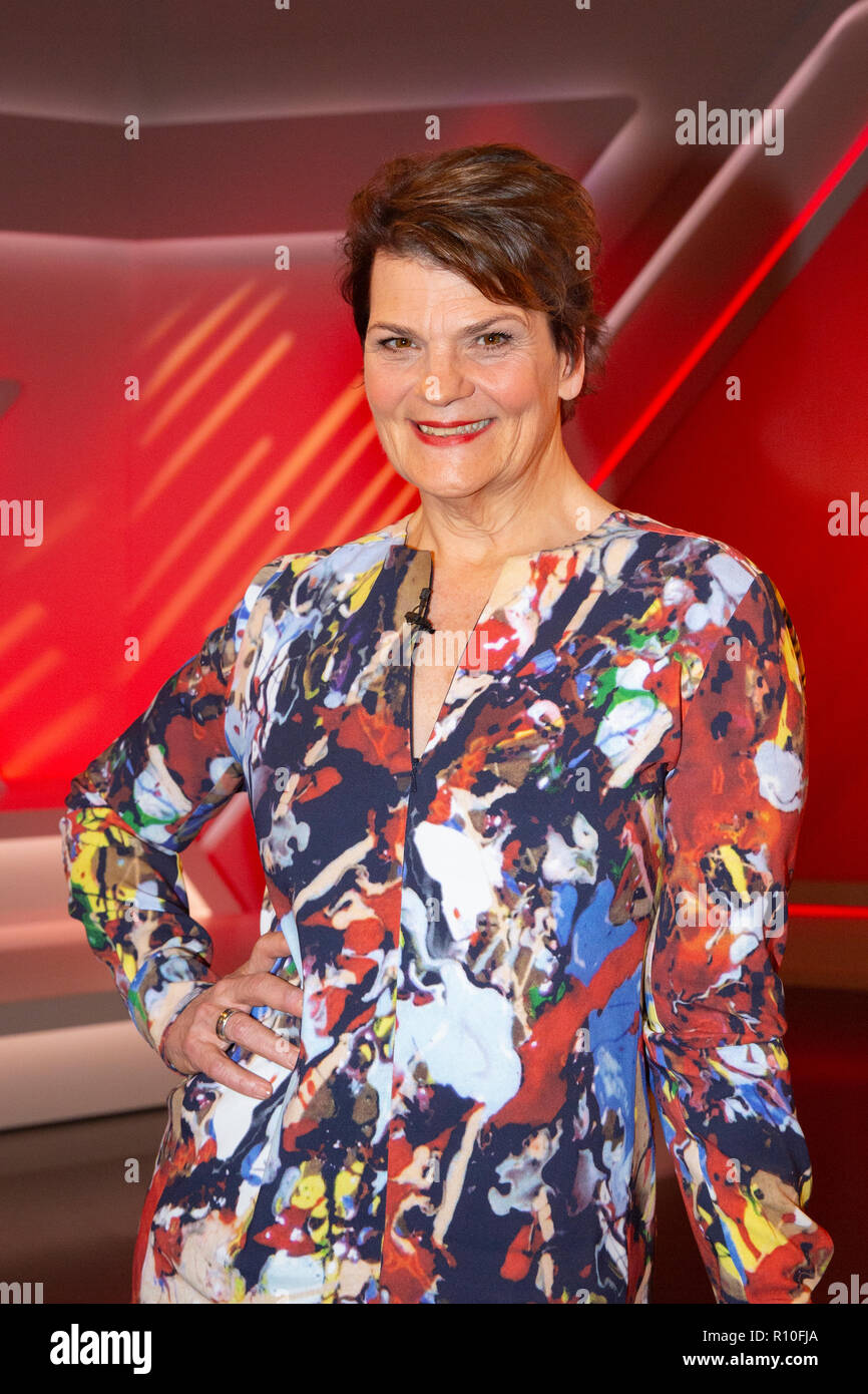 Gayle Tufts (deutsch-amerikanische) Entertainerin in der ARD-émission-aischberger «' im WDR Studio B 3. Köln, 07.11.2018 Banque D'Images