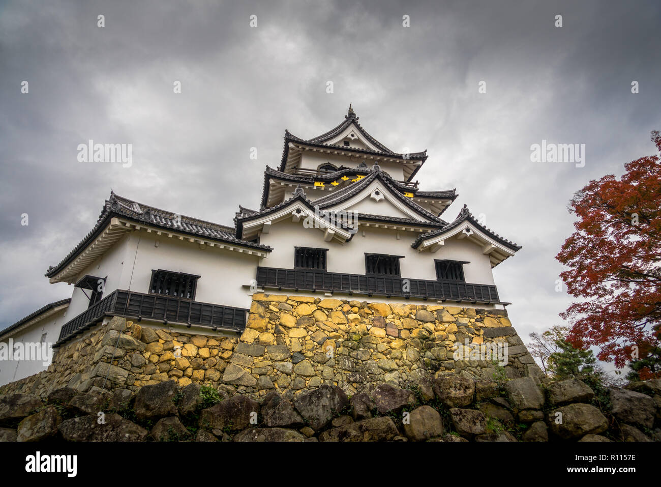 Château Hikone est 1 de 12 châteaux d'origine au Japon - Préfecture de Shiga. Banque D'Images