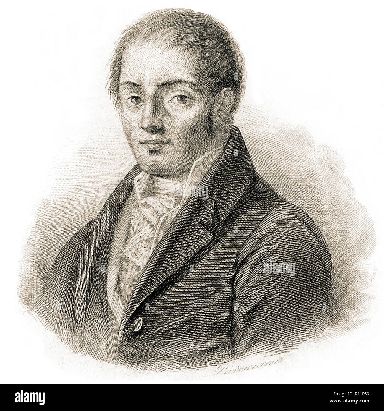 Francesco Mario Pagano, (Brienza, 8 décembre 1748 - Naples, 29 octobre 1799) était un juriste, philosophe, dramaturge et homme politique. Il a été l'un des plus grands représentants de l'italien l'Illumination et un précurseur du positivisme, Banque D'Images