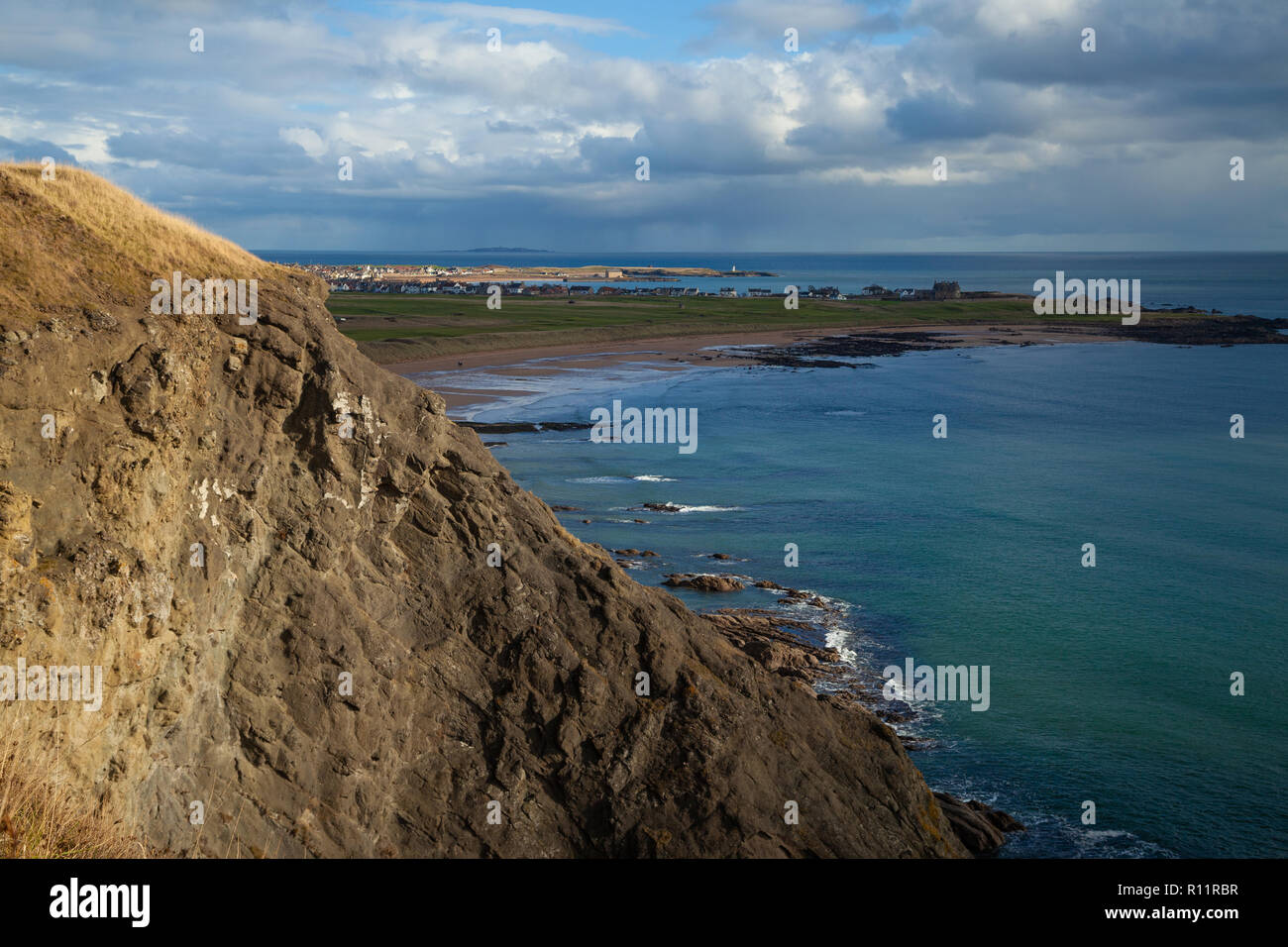 À l'égard de l'Elie haut de Earlsferry Cliffs Fife Ecosse Banque D'Images