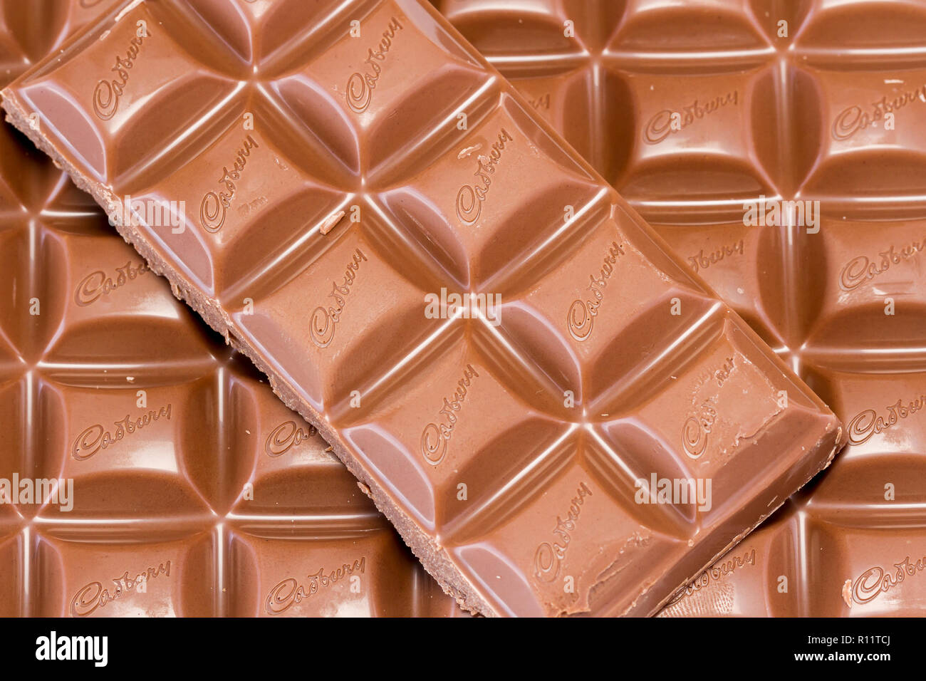 Cadbury Dairy Milk Chocolate bar libre Banque D'Images